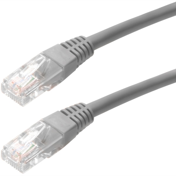 4XEM 50FT Cat5e Molded RJ45 UTP Network Patch Cable (Gray) - 50 ft Category 5e Network Cable for Network Device, Notebook - First End: 1 x RJ-45 Netwo
