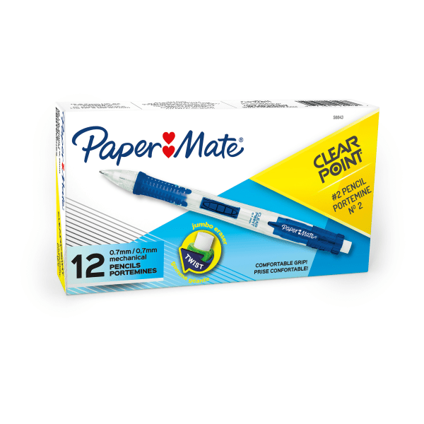 UPC 071641560437 product image for Paper Mate® Clearpoint® Mechanical Pencil, 0.7mm, #2 Lead, Blue Barrel, Pack Of  | upcitemdb.com