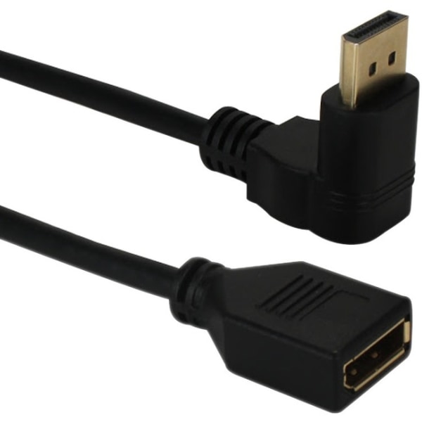 QVS Down-Angle DisplayPort UltraHD 4K Flex Adaptor