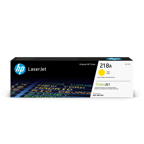 HP 218A Yellow Standard Yield Toner Cartridge, Prints Up to 1200 Pages (W2182A) | Quill
