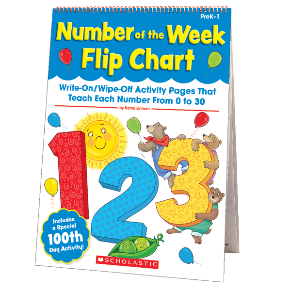 UPC 078073457090 product image for Scholastic Number Of The Week Flip Chart, 15