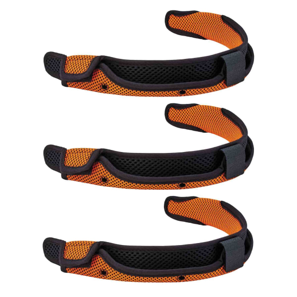 Ergodyne Skullerz 8984 Hard Hat Replacement Sweatbands Orange Pack Of 3 Sweatbands