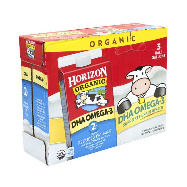 UPC 742365002632 product image for Horizon Organic 2% Milk With DHA Omega-3, 64 Oz, Pack Of 3 | upcitemdb.com
