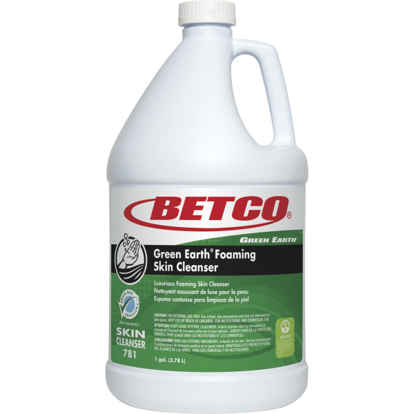 Green Earth Foaming Skin Cleanser Clean Scent 1 Gallon Case Of 4 Bottles