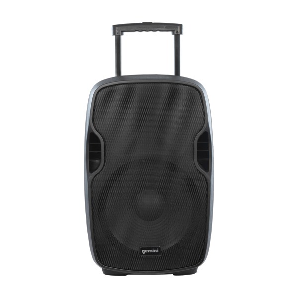 Portable Bluetooth PA Speaker With Integrated Mixer & Wired Microphone, Black - GEMINI AS-15TOGO