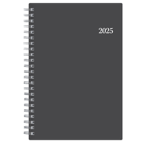 2025 Blue Sky Weekly/Monthly Planning Calendar, 5"" x 8"", Passages Charcoal Gray, January To December -  100010-25