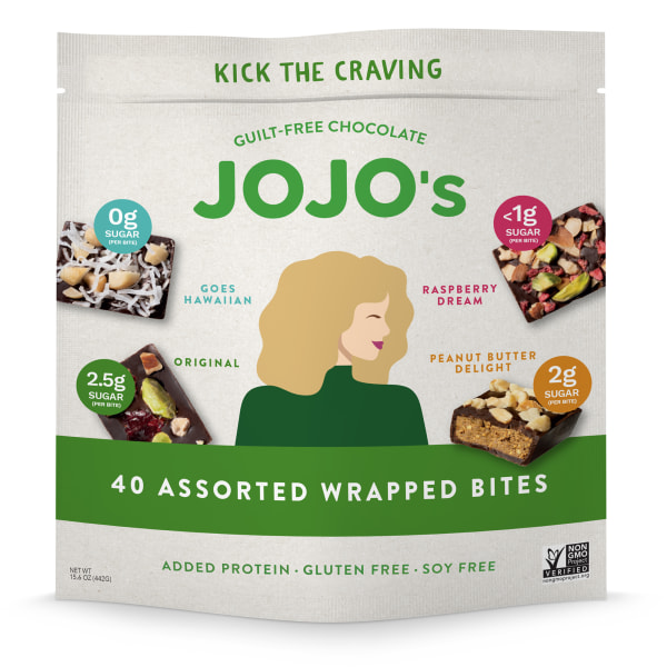 JOJOs Chocolate Bites Assorted Flavors 156 Oz Pack Of 40 Bites