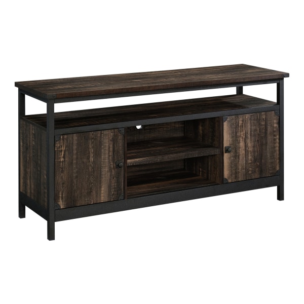 Photos - Display Cabinet / Bookcase Sauder � Steel River Credenza Entertainment Center For 60" TVs, 29-3/4"H x 60-1/4"W x 19-1/8", Carbon Oak/Black 425664 