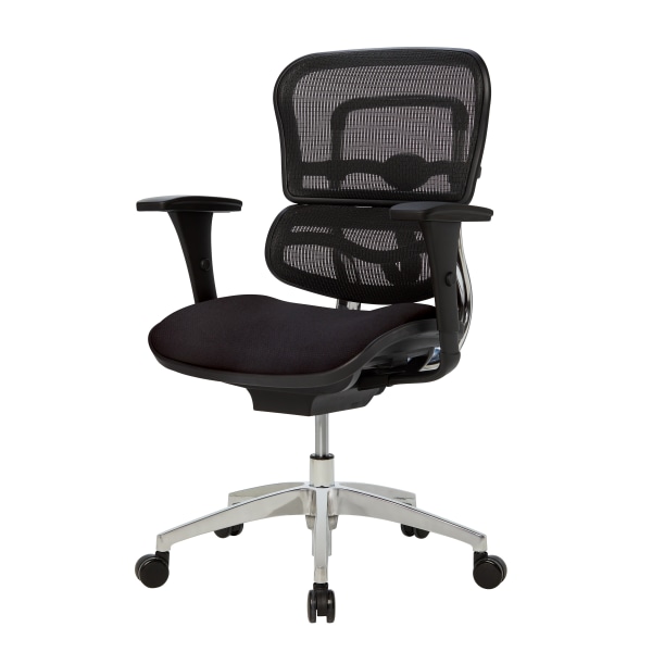 WorkPro® 12000 Series Mesh/Fabric Mid-Back Manager's Chair, Black