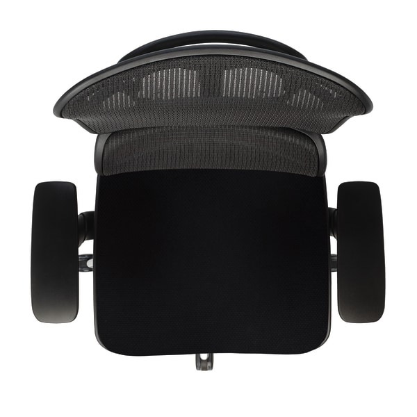 WorkProÂ® 12000 Series Mesh/Fabric Mid-Back Manager's Chair, Black/Chrome - Zerbee