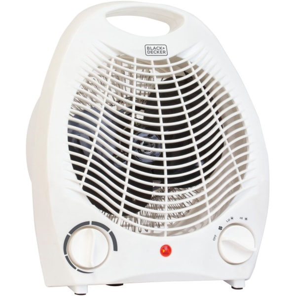 Black & Decker BHD101W 1,500-Watt Personal Desktop Heater (White) - Electric - Electric - 4 x Heat Settings - 1500 W - Desktop - White