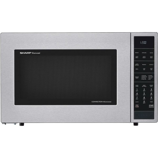 Convection Microwave Oven  - Combination - 11.22 gal Capacity - Convection, Microwave, Roasting, Baking, Browning - 10 Power Levels - 9 - Sharp SMC1585BS