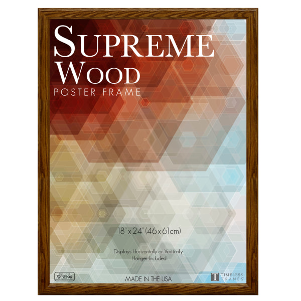 Timeless Frames Supreme Picture Frame, 18 x 24, Honey