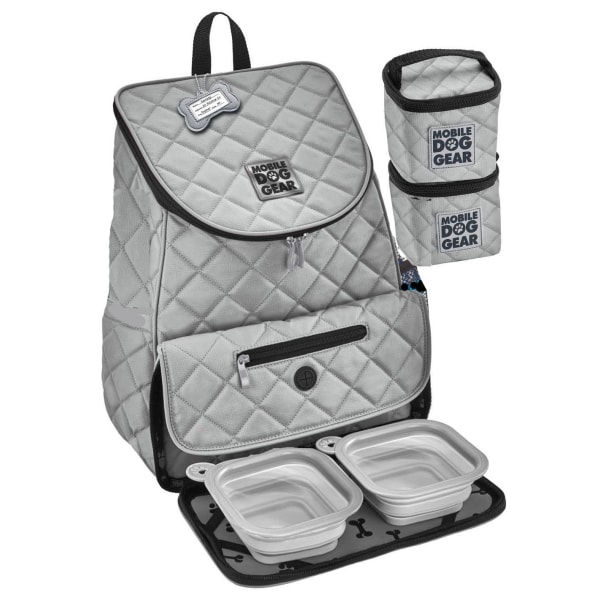 Photos - Backpack Overland Dog Gear Weekender , Navy/White Dots ODG83
