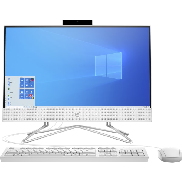 HP 22-dd0010 21.5″ All-In-One Desktop, AMD Athlon Silver, 4GB RAM, 256GB SSD