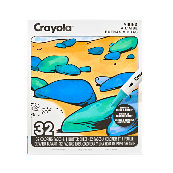 Crayola 32 pg. Adult Coloring Book, Vibing