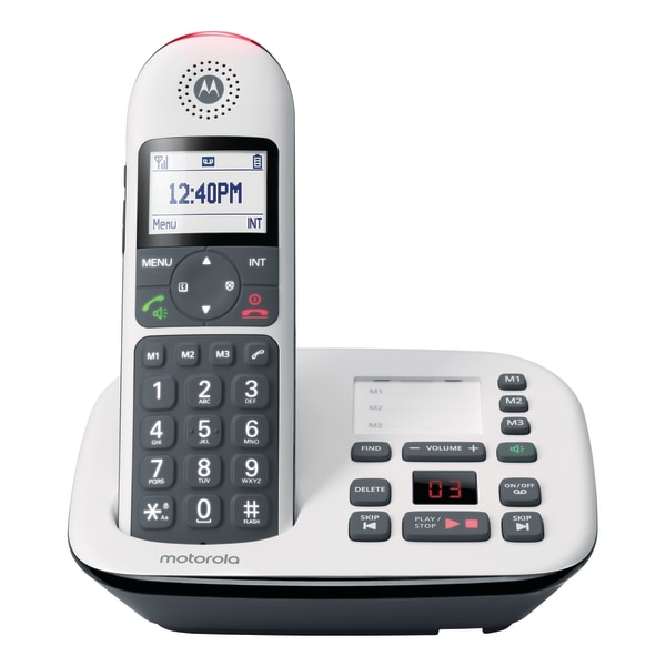 UPC 810036770330 product image for Motorola® CD5011 Cordless Expandable Telephone With Digital Answering System, Wh | upcitemdb.com