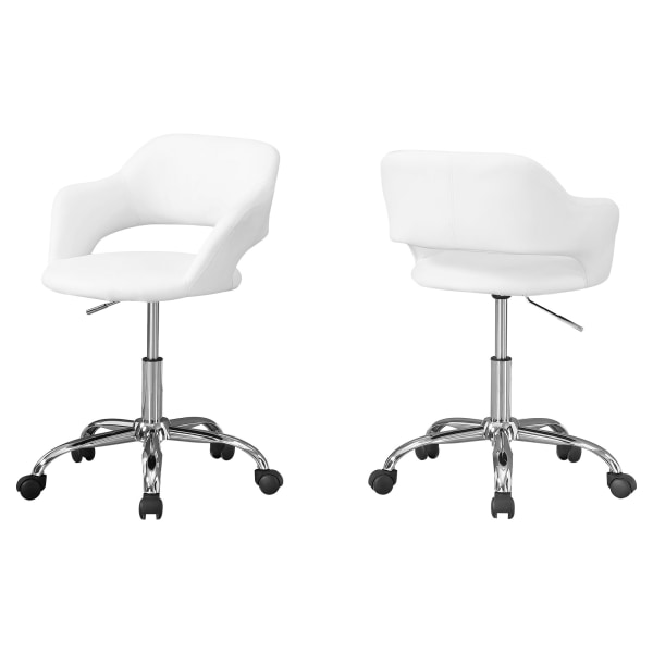Monarch Specialties Office Chair White, Officemax White Desk Chairs