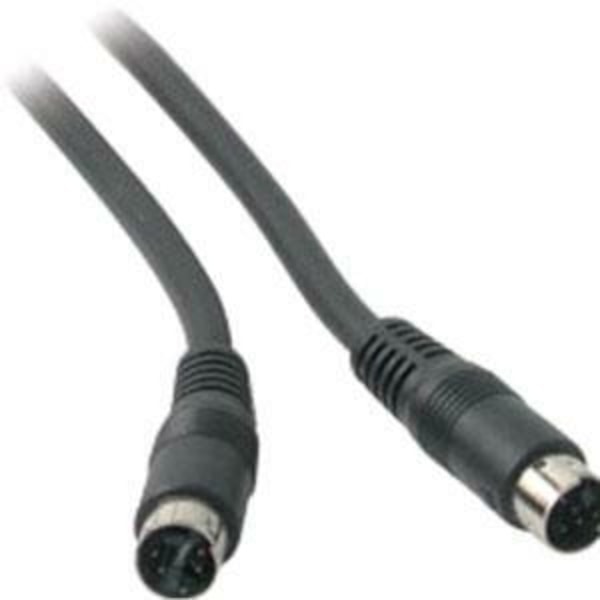 Photos - Cable (video, audio, USB) C2G 6ft Value Series S-Video Cable - mini-DIN Male - mini-DIN Male - 6ft - Black 40915 