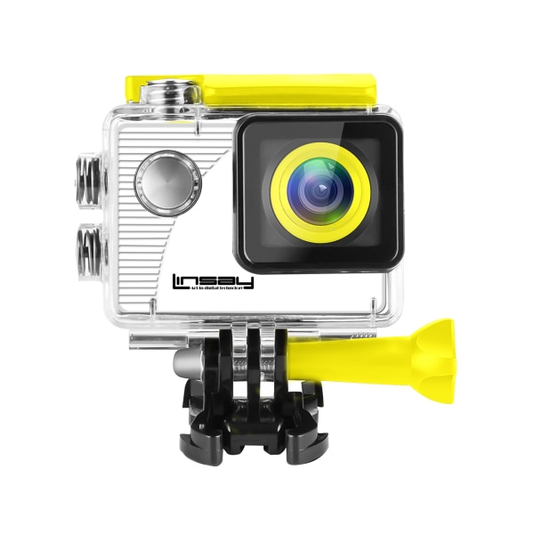 Kids' Funny 5.0-Megapixel Action Camera, Yellow - Linsay X5000AY
