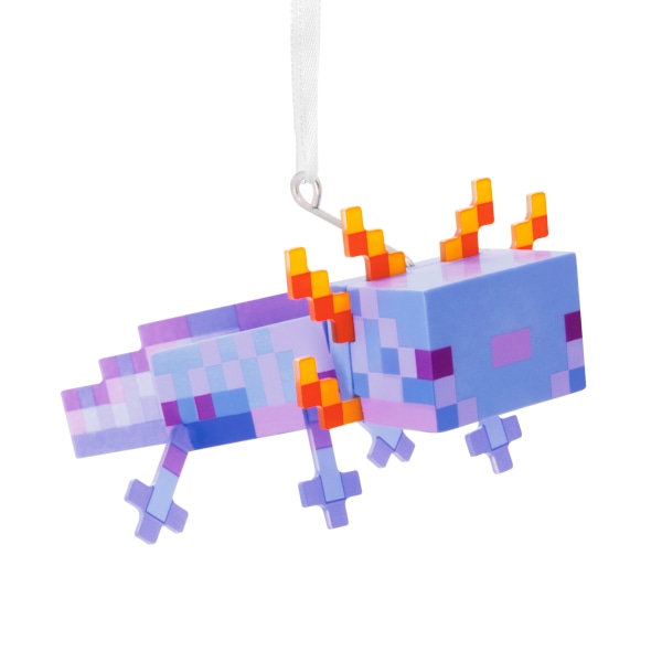 Hallmark Resin Christmas Ornament, 2-1/2" x 1-3/4" x 1-1/2", Minecraft Blue Axolotl