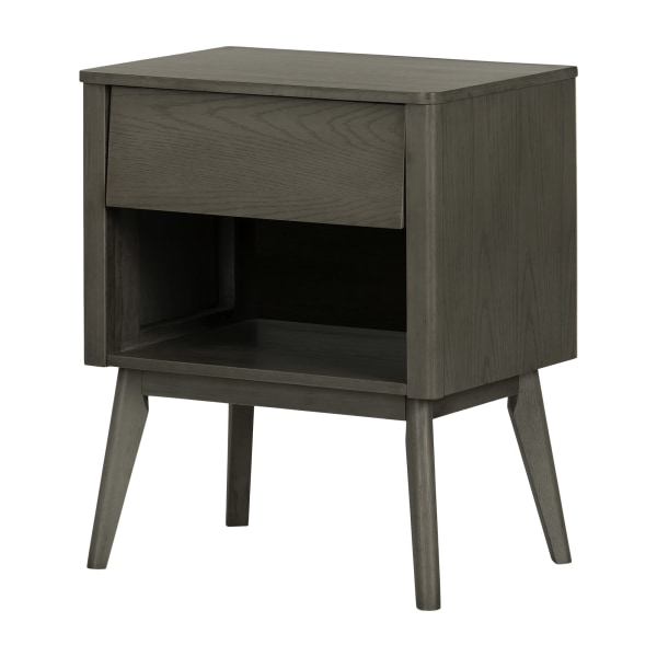 South Shore Kodali 1-Drawer Rectangle End Table, 27-1/2""H x 15-3/4""W x 23-1/2""D, Dark Oak -  14010