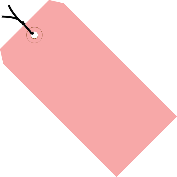 Office Depot Brand Prestrung Shipping Tags 8 x 4 Pink Case Of 500