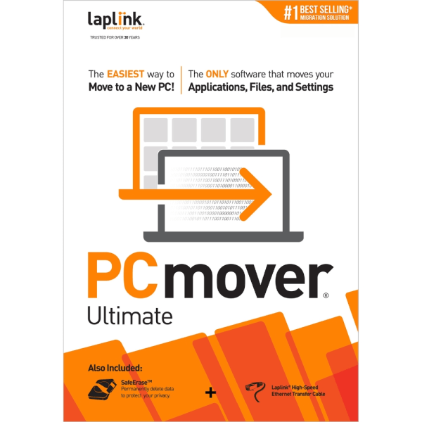Laplink PCmover Ultimate for 1 Use, Windows (PAFGPCMP0B000PDRCPEN) | Quill