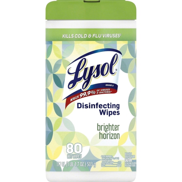 UPC 019200971805 product image for Lysol Designer Tub Disinfecting Wipes - Wipe - Bright Horizon Scent - 80 / Tub - | upcitemdb.com