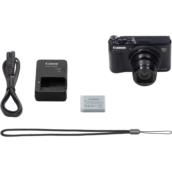 Canon PowerShot SX740 HS 203 Megapixel Compact Camera  Black  123 Sensor  Autofocus  3LCD  40x Optical Zoom  4x Digital Zoom  Optical IS
