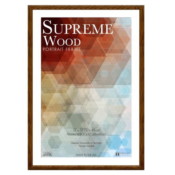 Timeless Frames Supreme Picture Frame, 13 x 19, Honey