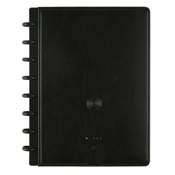 TUL Wireless/Wired Charging Discbound Notebook, Leather Cover, Junior Size, Black - TULJRNTBK-WLCGR-BK - Electronics Create an organized note-taking system with the TU sku TULJRNTBK-WLCGR-BK