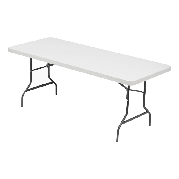 Lorell Ultra-Lite Banquet Table, 72 x 30, Light Gray (LLR66655), Grey | Quill