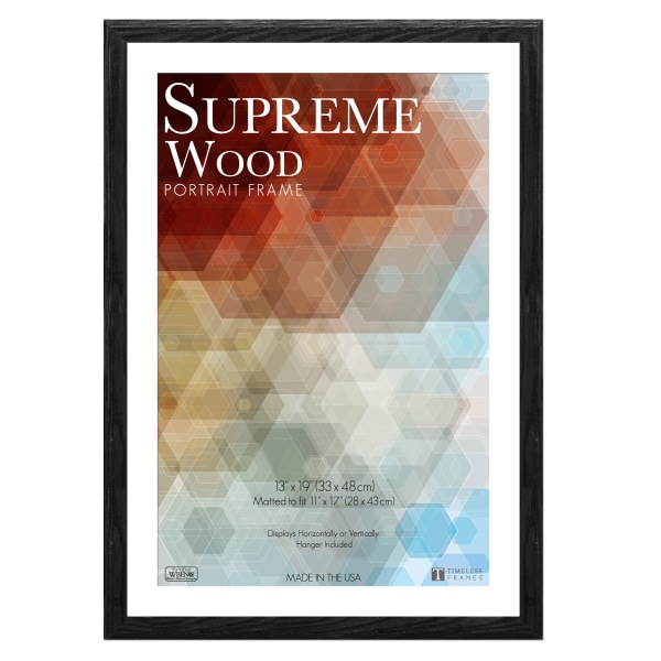 Timeless Frames Supreme Picture Frame, 13 x 19, Black