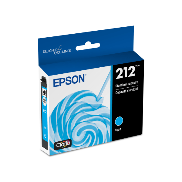 Epson® 212 Claria® Cyan Ink Cartridge, T212220-S