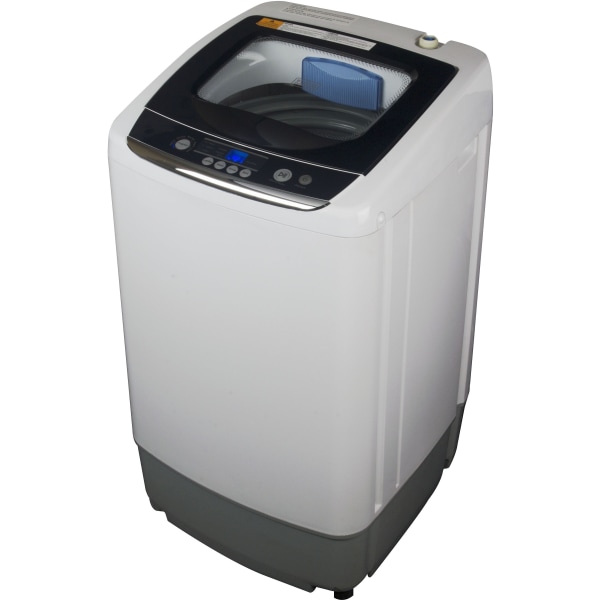 Black+Decker - Small Portable Washer,Portable Washer 0.9 Cu. Ft. with 5 Cycles, Transparent Lid & LED Display - White