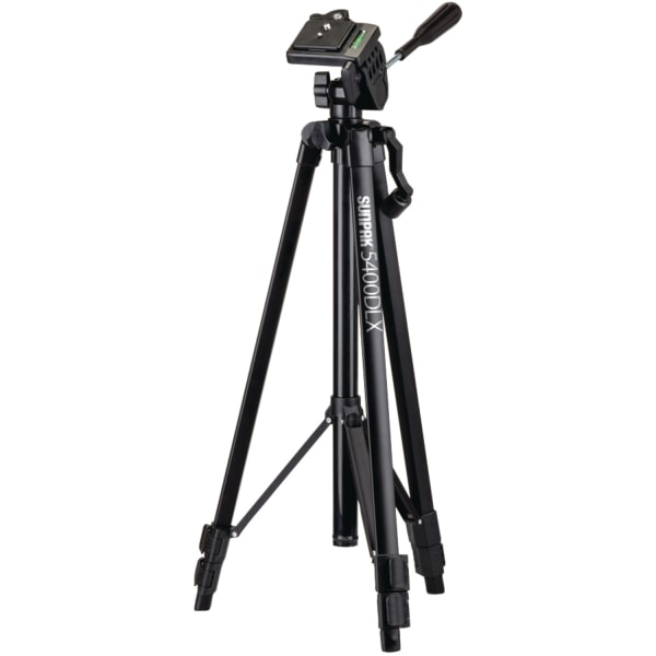 Photos - Tripod Sunpak 5400DLX  with 3-Way Pan Head for Digital Cameras, 54"H x 4-7/16"W x 3-15/16"D, Matte Black 