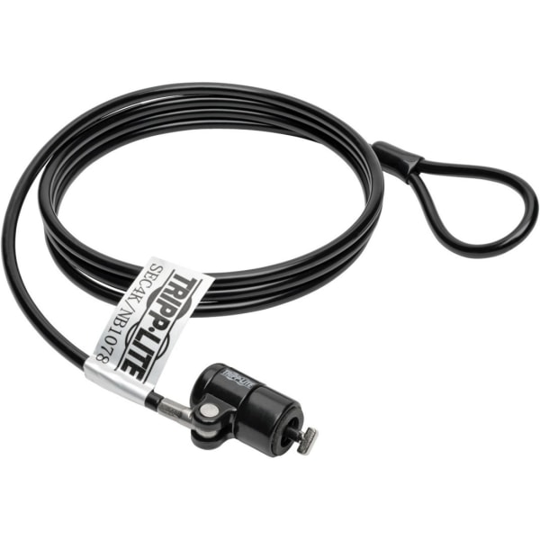 Photos - Cable (video, audio, USB) TrippLite Tripp Lite Security Lock for Laptops and Peripherals Keyed 4 ft.  Cable - Polyvinyl Chloride (PVC), Nickel, Zinc All (1.22 m)