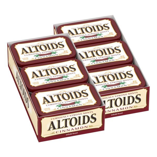 UPC 022000158949 product image for Altoids® Curiously Strong Mints, Cinnamon, 1.76 Oz, Pack Of 12 Tins | upcitemdb.com