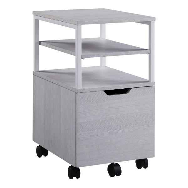 Office Star Contempo 20D Vertical Mobile File Cart, White Oak - CNT15-WK - Furniture Keep your home office organized with an Office Sta sku CNT15-WK