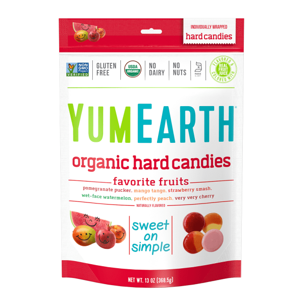 Yummy Earth Organic candy drops freshest Fruit - case of 12 - 13oz (890146001654)