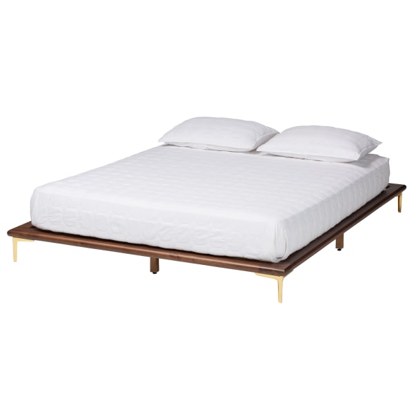 UPC 193271390373 product image for Baxton Studio Channary Mid-Century Modern Transitional Bed Frame, Queen, 7-1/2