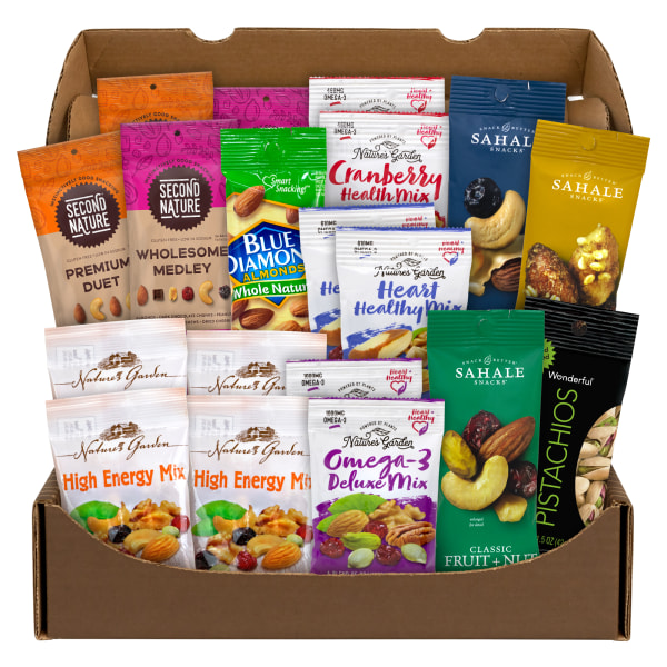 Break Box Healthy Mixed Nuts Snack Box, 19/Box (700-00046), Blue | Quill