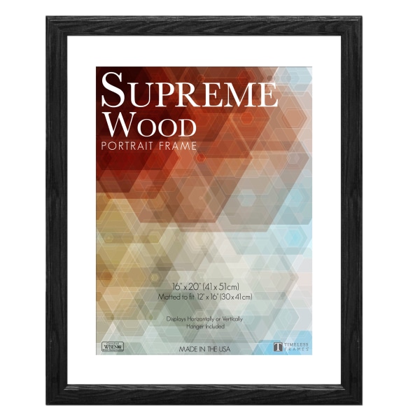 Timeless Frames Supreme Picture Frame, 16 x 20, Black