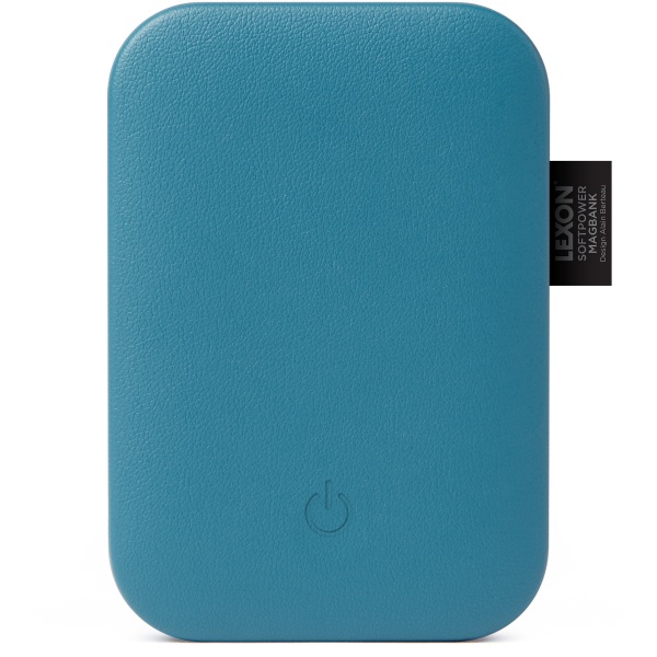 Lexon Softpower Magbank Compact Magnetic Wireless Powerbank, Blue, LL153 -  LL153B