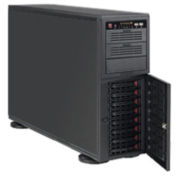 UPC 672042096022 product image for Supermicro SuperChasis 743TQ-1200B System Cabinet - Black - 4U - 11 x Bay - 6 x  | upcitemdb.com