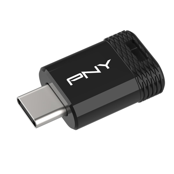 PNY Elite-X Fit Type-C USB 3.2 Flash Drive, 128GB, Black