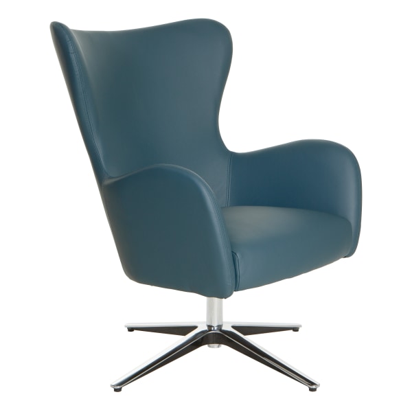 Office Star Wilma Swivel Arm Chair, Blue - LS5387AL-R105 - Furniture Enjoy a cozy and stylish office seat thanks to the sku LS5387AL-R105
