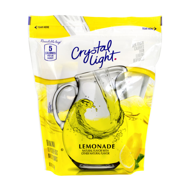 UPC 043000048610 product image for Crystal Light Drink Mix Pitcher Packs, Lemonade, Pack Of 16 | upcitemdb.com