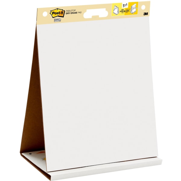 Post-it� Notes Super Sticky Dry-Erase Tabletop Easel Pad, 20" x 23", Pad Of 20 Sheets